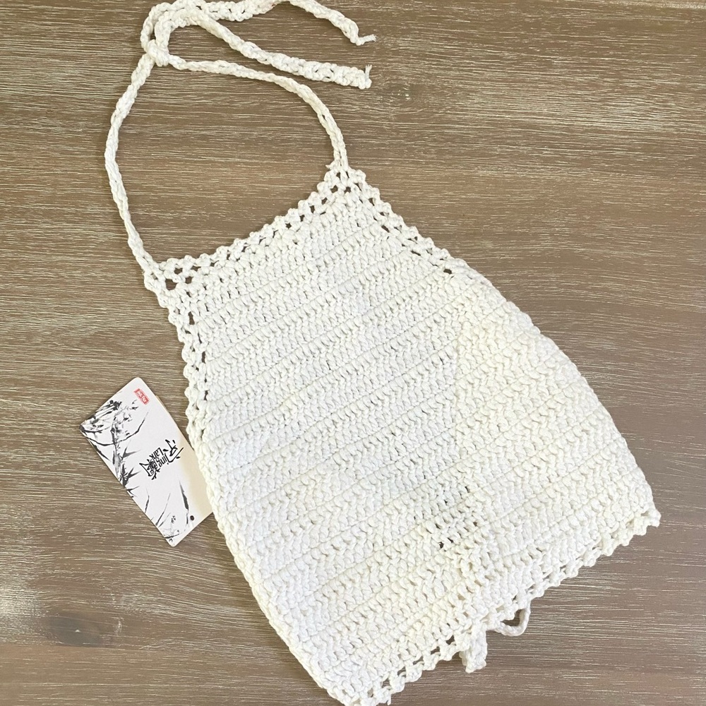 White Crotchet Top